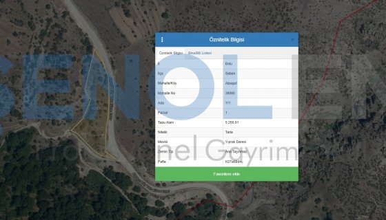 Seben Alpağut Köyünde 5250 m2 Satılık Tarla 